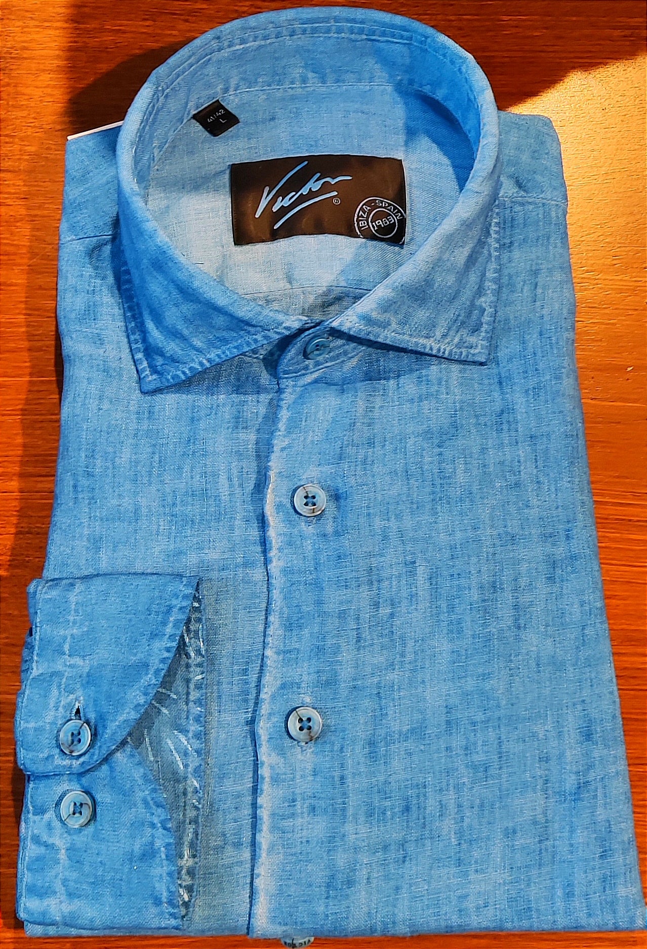 VICTOR LOGO MEDITERRANEAN BLUE