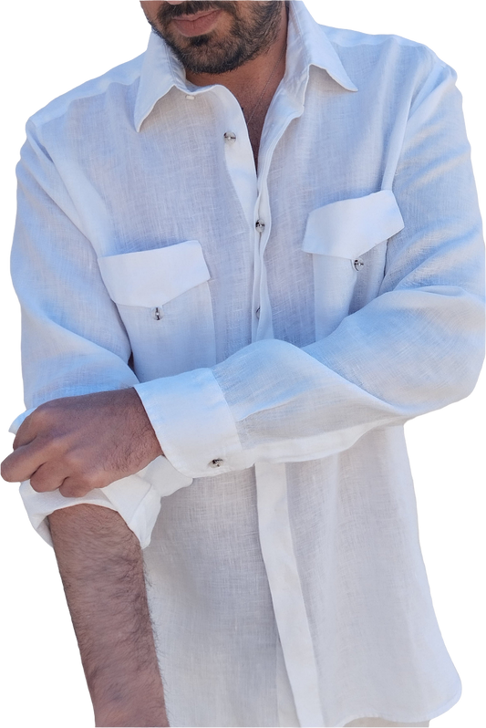 DOUBLE POCKETS WHITE