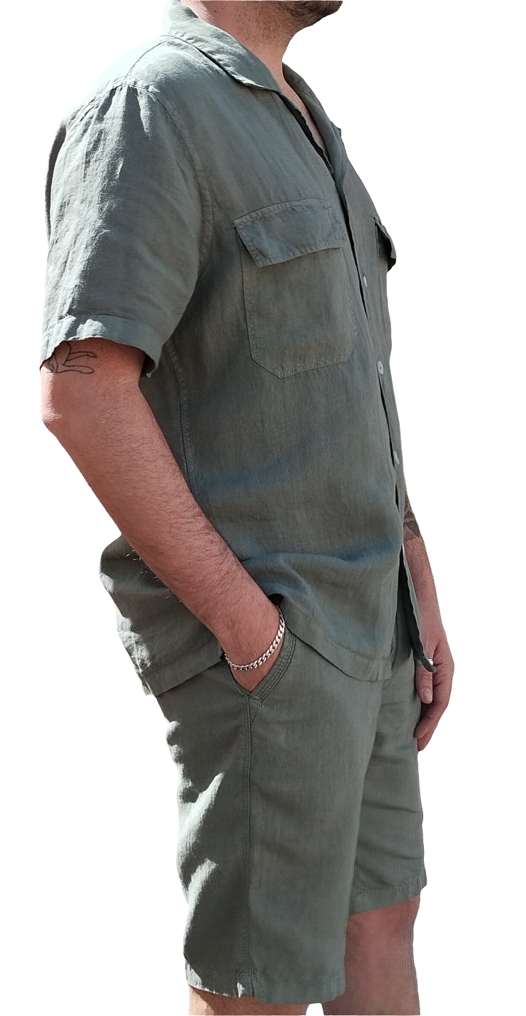 CAPRI KHAKI MANGA CORTA