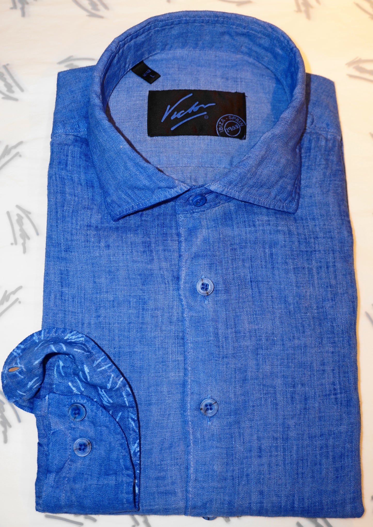 VICTOR LOGO OCEAN BLUE