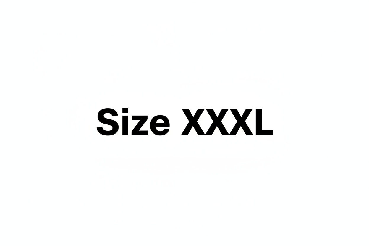 Last Sizes XXXL