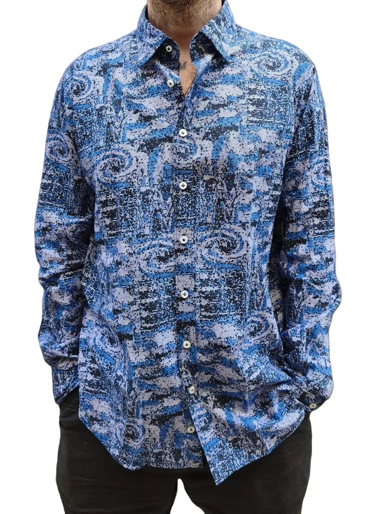 SNAKE BLUE COTTON
